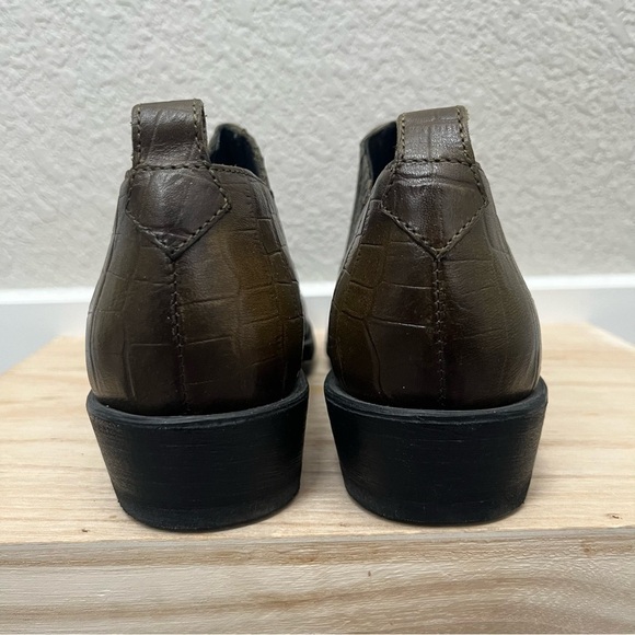 Frye Billy Shootie Rosemary Green Western Ankle Boots 7 - Picture 4 of 7